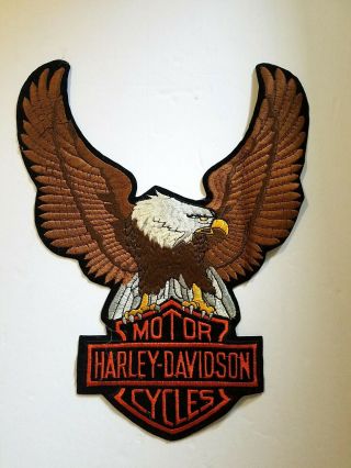 Vintage Harley Davidson Jacket Back Patch Eagle Emblem Motorcycle Biker 70s 80s