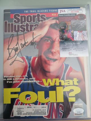 Bill Laimbeer 1980 Signed Autographed Sports Illustrated Jsa Certified Pistons