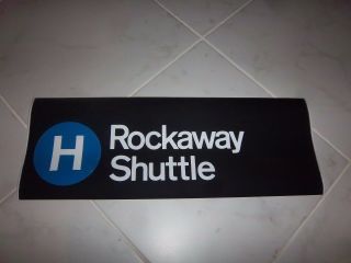 Nyc Subway Sign R27 Large Roll Sign 24x9 H Rockaway Shuttle Queens Home Ny Art