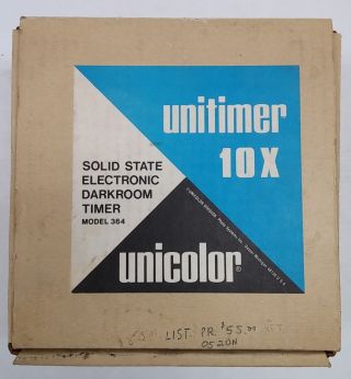 Vintage Unitimer 10x Solid State Electronic Darkroom Timer 364
