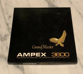Nib Ampex Grand Master 3600 1/4 10.  5 Professional Recording Tape Gm - 3600