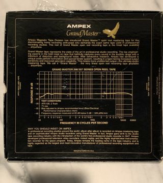 NIB Ampex Grand Master 3600 1/4 10.  5 Professional Recording Tape GM - 3600 3