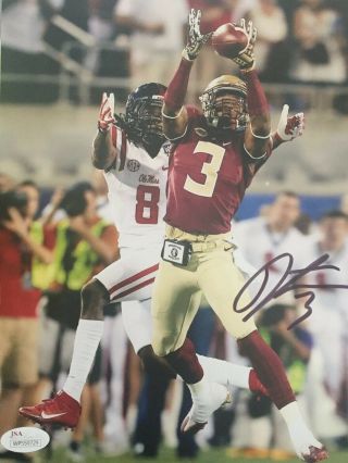 Derwin James Florida State Seminoles CHARGERS signed 8x10 Photo JSA 2