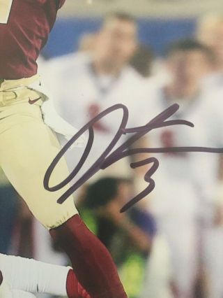 Derwin James Florida State Seminoles CHARGERS signed 8x10 Photo JSA 3