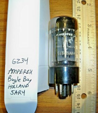 Strong Amperex Bugle Boy Gz34 / 5ar4 Tube - Made In Holland