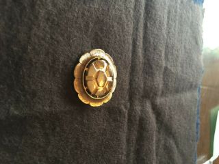 Napier Vintage Gold Tone Oval Shaped Brooch Pin