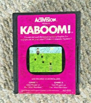 Kaboom Vintage Atari 2600 (1981 Activision) -