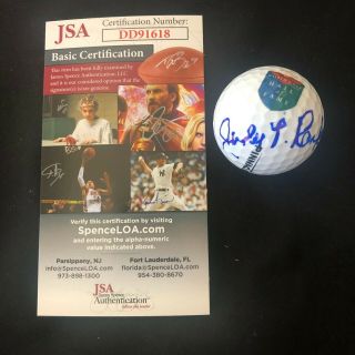 Judy Rankin Signed World Golf Hall Of Fame Ball Autograph Jsa 2
