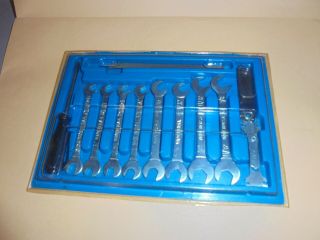 Vintage 12 Piece Sae Ignition Wrench Set Made In Usa