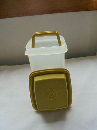 Vintage Tupperware Avocado Green Pickle/olive Keeper Container