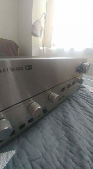 Sony TA - 4650 Vfet Integrated Stereo Amplifier for repair or parts. 2