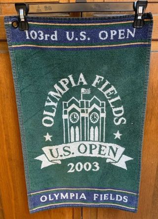 Us Open Golf Towel 103rd 2003 Olympia Fields Usga Chicago Sir Christopher Hatton