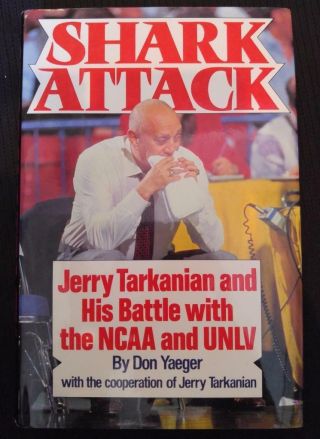 Jerry Tarkanian Signed Book Shark Attack Psa Dna Autographed
