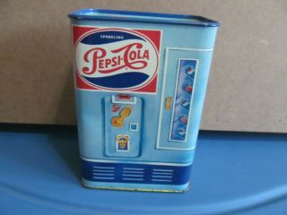 Vintage Pepsi - Cola Vending Machine Slotted Tin Bank - Hallmark 195ebc79 - 9 Usa