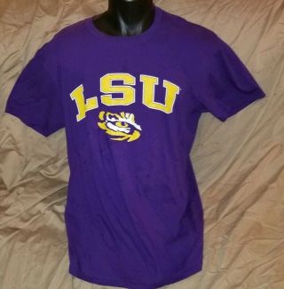 Lsu Tigers 100 Cotton X - Large Purple T - Shirt By The Victory College Football