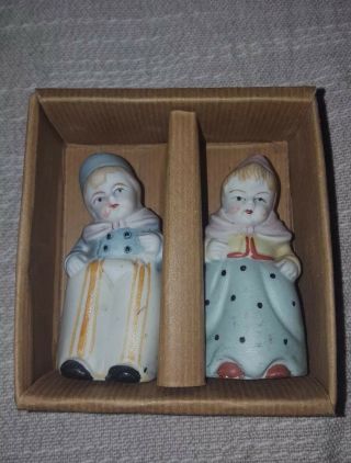 Vintage Salt And Pepper Shakers Boy And Girl Made In Japan