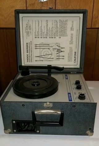 Califone Turntable 1400 Series Portable Phonograph 1420c Tracklite