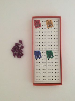 Payday Vintage Game Savings And Loan Calculator & 12 Pegs 1975 Replacement