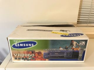 Samsung Vr8060 Vcr 4 - Head Hi - Fi Stereo Vhs Player W/ Box Remote Manuals