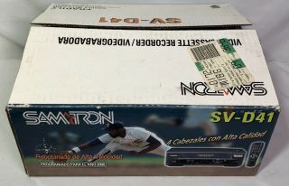 Open Box Vcr Samtron Sv - D41 Vcr Vhs Video Cassette Recorder