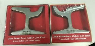 San Francisco Cable Car Rail Cross - Section Souvenir Box