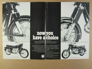 1968 Bmw R50 R60 R69s R69us Earles & Telescopic Forks Vintage Print Ad