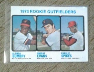 1973 Topps 614 Dwight Evans Rc Boston Red Sox Vintage Baseball Rookie Card