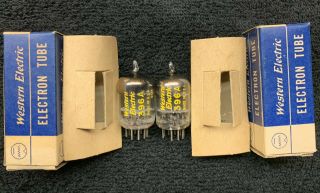 2 Nos Nib Matched Western Electric 396a Audio Tubes Usa 1957
