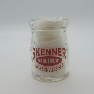 Skenner Dairy Jacksonville,  Fla Fl Florida Pyroglazed Creamer Not A Milk Bottle