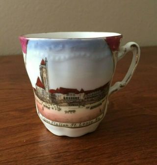 Union Station,  St.  Louis,  Mo Souvenir Cup Made In Germany For Gu Moore