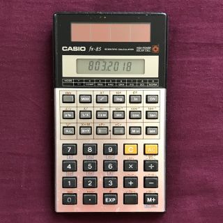 Vintage Casio Fx - 85 Scientific Calculator With High - Power Solar Cell
