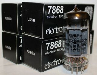 Factory Matched Quad Electro Harmonix 7868 Tubes,  Brand
