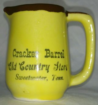 Paden City Artware Cracker Barrel Sweetwater Tn Souvenir Pitcher/creamer
