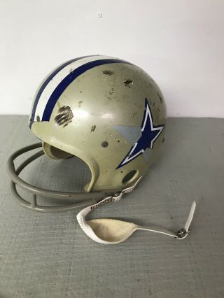 Vintage Rawlings Dallas Cowboys Football Helmet Med For Repair Or Customization