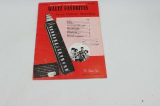 Hohner Melodica Music Book " Waltz Favorites ",  Vintage Nos