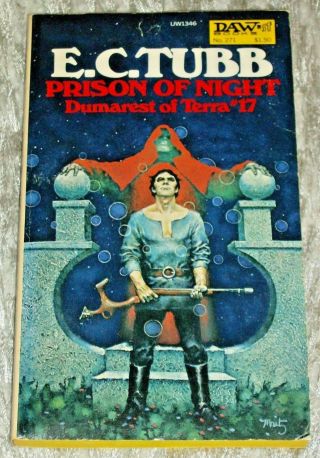 E.  C.  Tubb,  Prison Of Night,  Vintage 1977 Sf Pb Novel,  Dumarest 17,  Daw 271