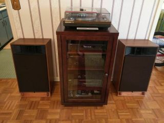 Custom Made Mahogany Speaker Stands For Realistic Mach One