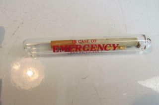 Vintage Break Glass In Case Of Emergency Kool Cigarette And Match See Photos