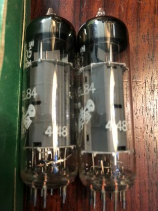 Pair Nos 6bq5/el84 Amperex Bugle Boy Vacuum Tube Tv7 Canada Code Matched