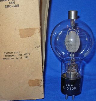 Nos / Nib Rca Jan Crc 808 Triode Vacuum Tube 1944 Date