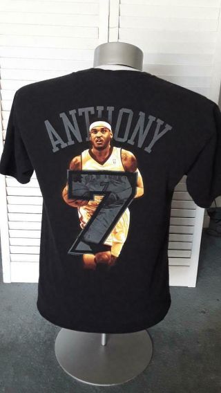 Nba Official York Knicks Carmelo Anthony Medium T - Shirt Majestic Brand Gear