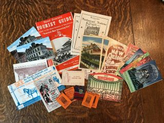 1950s Orleans Vintage Postcards,  Brochures,  Guide Book,  Souvenirs,  Etc