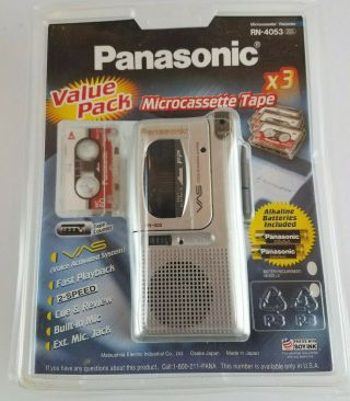 Panasonic Rn - 4053 Microcassette Tape Recorder - Old Stock Nos