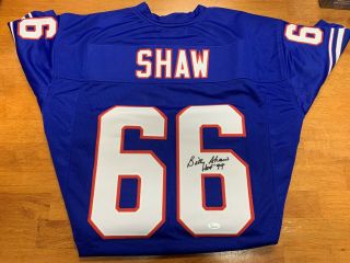 2019 Leaf Signed/autographed Football Jersey Billy Shaw Buffalo Bills Jsa
