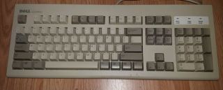 Vintage Dell Quietkey Ps/2 Keyboard Model Sk - 8000