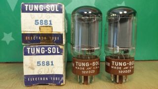 Tung - Sol 5881 6l6wgb Nos Nib Vacuum Tubes - Ip Matched
