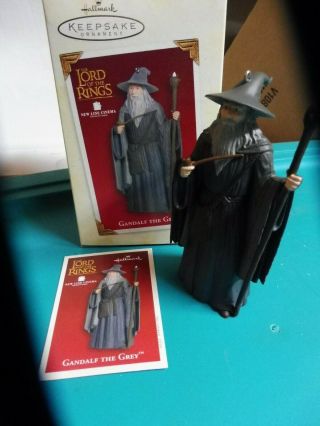 Hallmark Keepsake Lord Of The Rings Ornament Gandalf The Grey Figure 2005