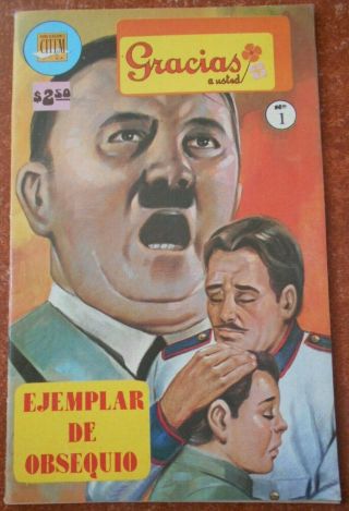 Gracias Comic 1 Vintage Drama Wwii World War Ii Adolf Hitler Cover Nazi 1978