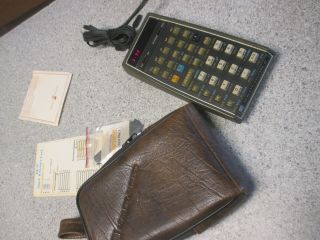 Hewlett Packard Model 67 Vintage Scientific Calculator With Power Cord.