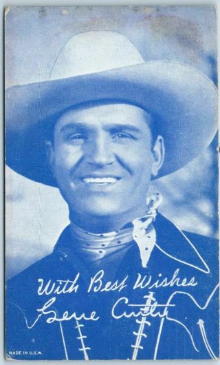 Vintage Gene Autry Cowboy Actor Mutoscope Arcade Card Westerns C1940s